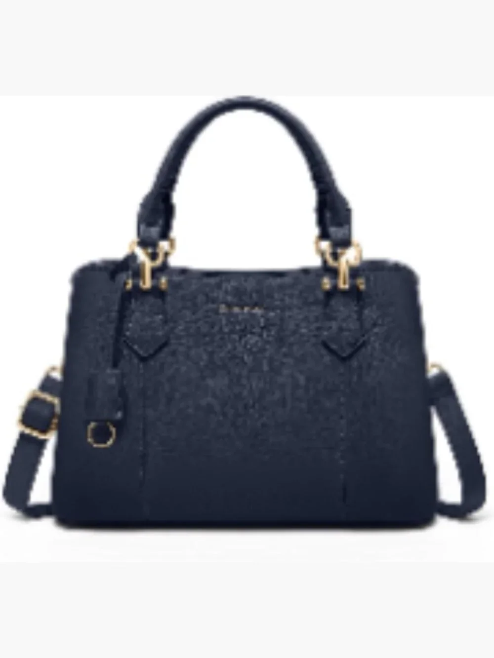 Waterproof PU Leather Satchel Handbag with Anti-Theft Pockets, Fits iPad